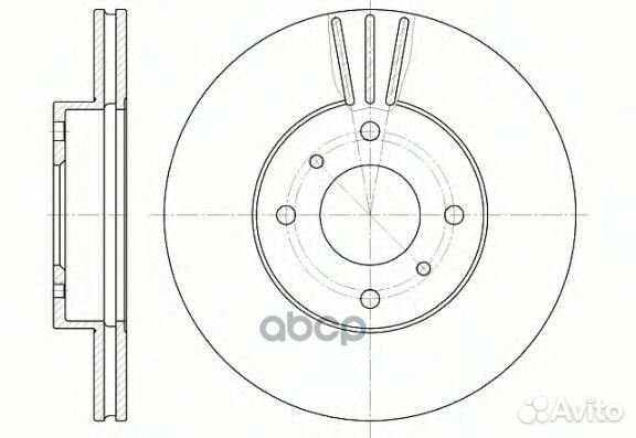 Диск торм. Almera II Primera P11 661010 Road h