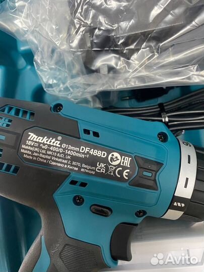 Аккумуляторный шуруповёрт Makita DF488dwae