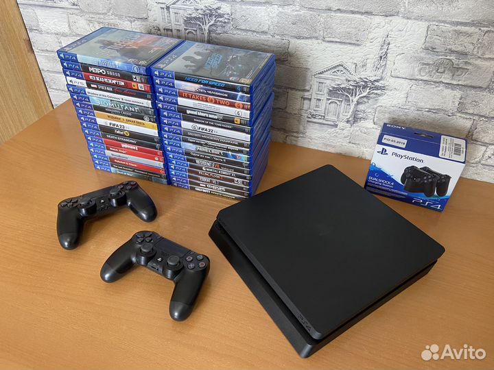 Sony playstation 4 slim + диск