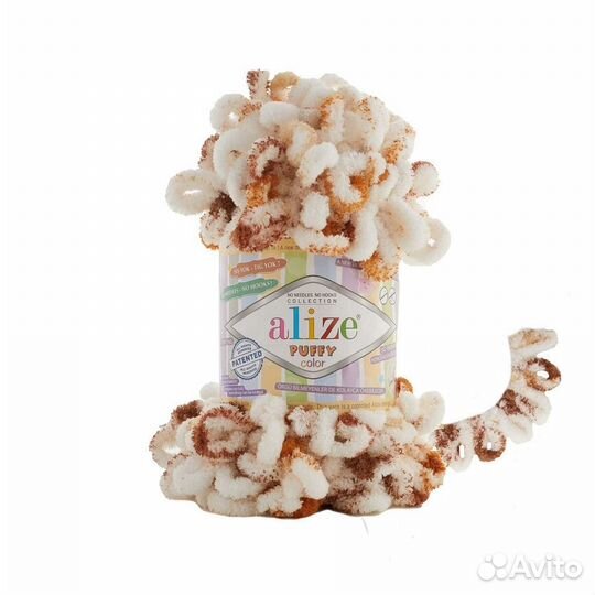 Плюшевая пряжа Alize Puffy Color