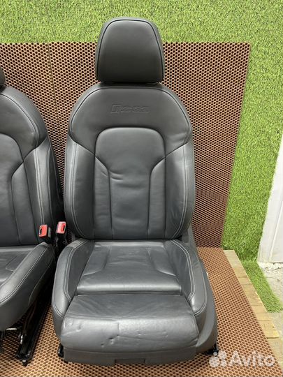 Салон черная кожа Audi RSQ3 8U рестайлинг
