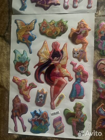 Наклейки winx