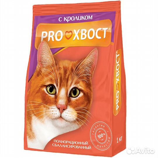 Корм Прохвост с кроликом для кошек