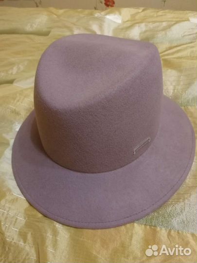Шляпа фетровая женская с шарфом