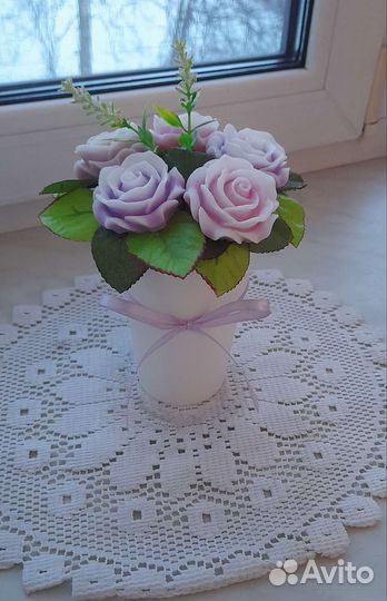 Букет цветов из мыла