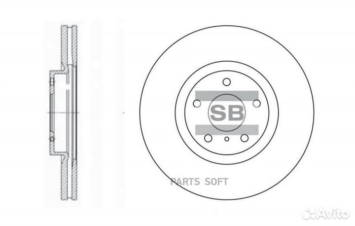 Sangsin brake SD4204 Диск тормозной SD4204 (40206