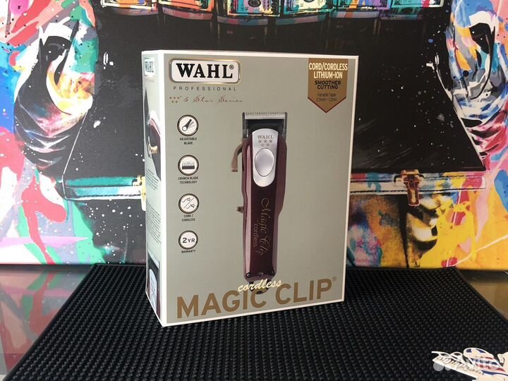 Wahl Magic clip cordless + 8 насадок в комплекте