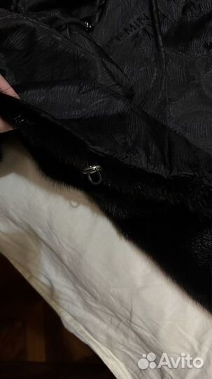 Шуба норковая с капюшоном