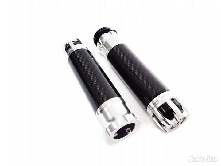 Ручки руля Rizoma (silver-carbon) с грузиками