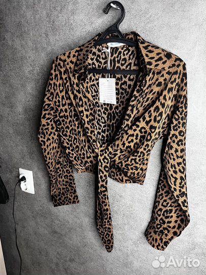 Рубашка женская леопард