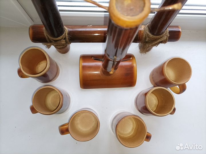 Набор кружек из бамбука