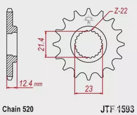 Звезда ведущая JTF1593 14