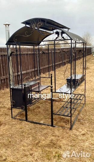 Мангал с крышей