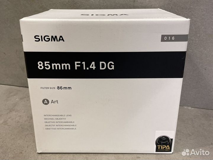 Sigma 85mm f/1.4 DG HSM ART Новые-Гарантия