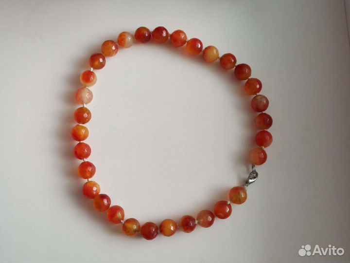 Бусы женские сердолик 40 см