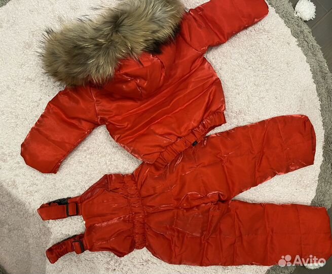 Зимний костюм для девочки 92