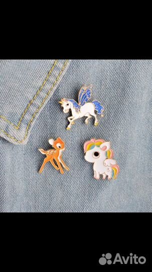 Значки «Радужная лошадка»«Оленёнок»«Лошадка»