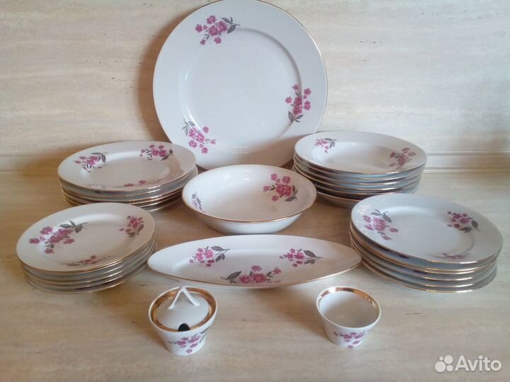 Столовый сервиз на 6 персон без супницы Дулево