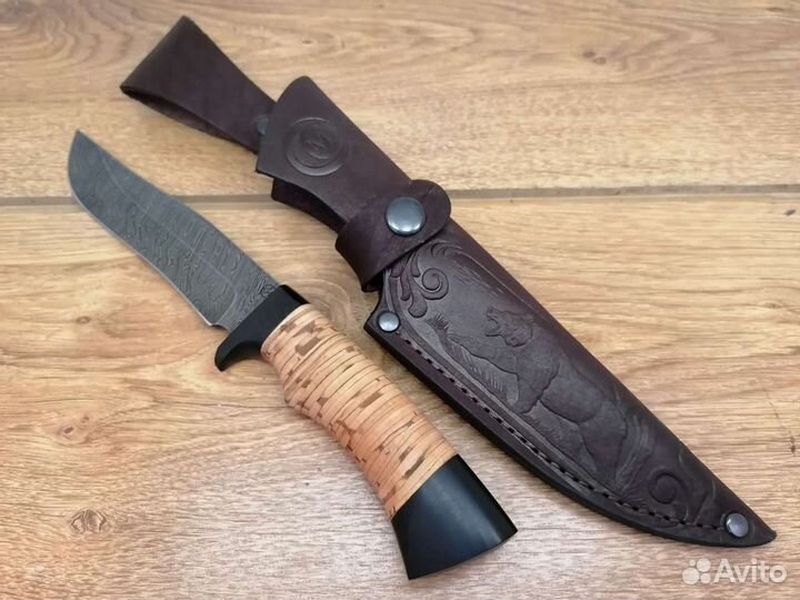 Нож Князь из дамасской стали