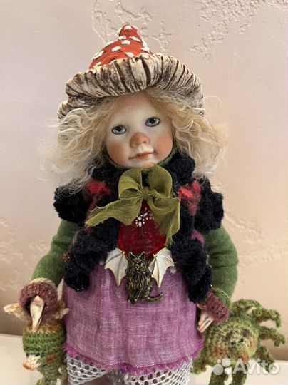 Коллекционная кукла Мухомор Kirks Folly