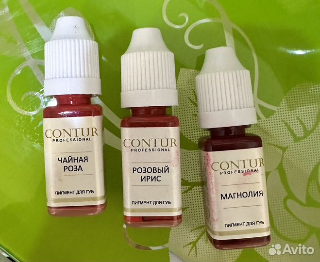 Пигменты для татуажа губ