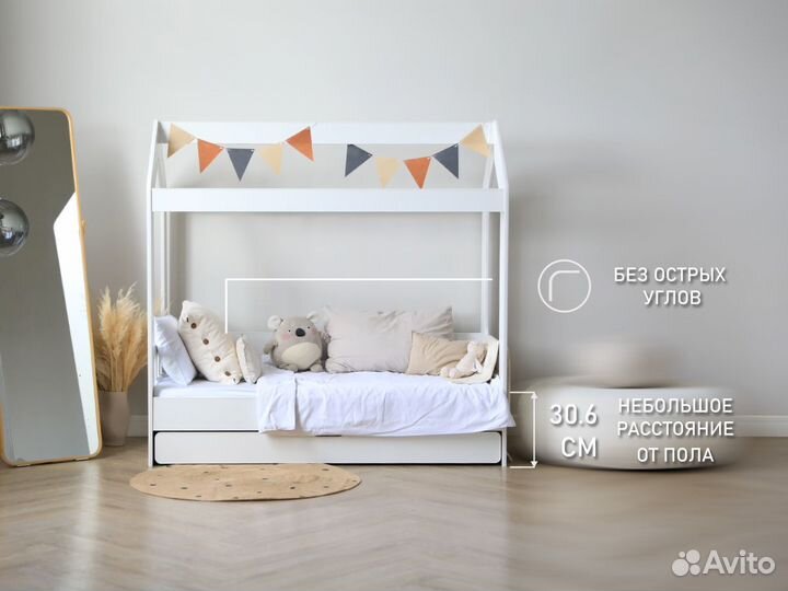 Детская кровать с матрасом в подарок 