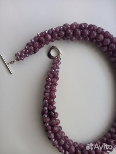 Колье из лепидолита