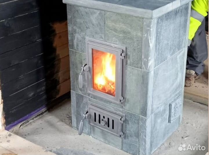 Печь камин отопительная