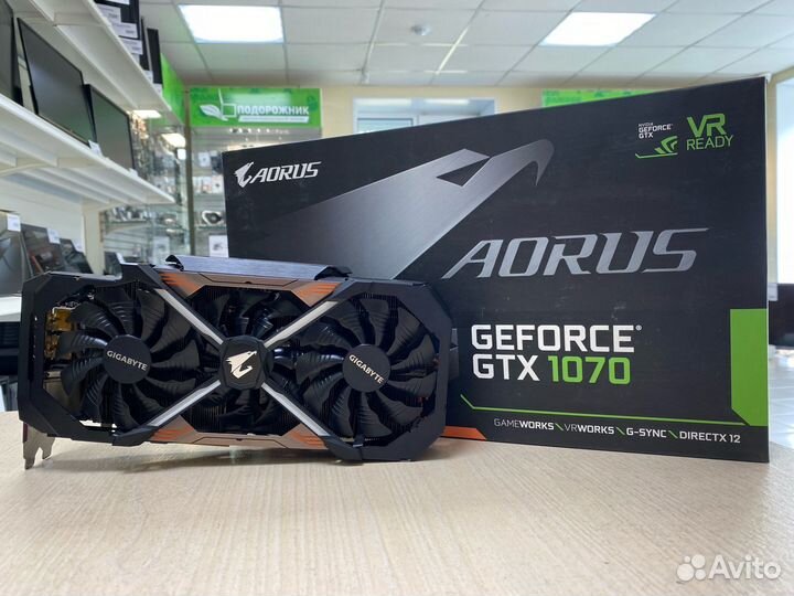Видеокарта Gigabyte GeForce GTX 1070 aorus 8Gb