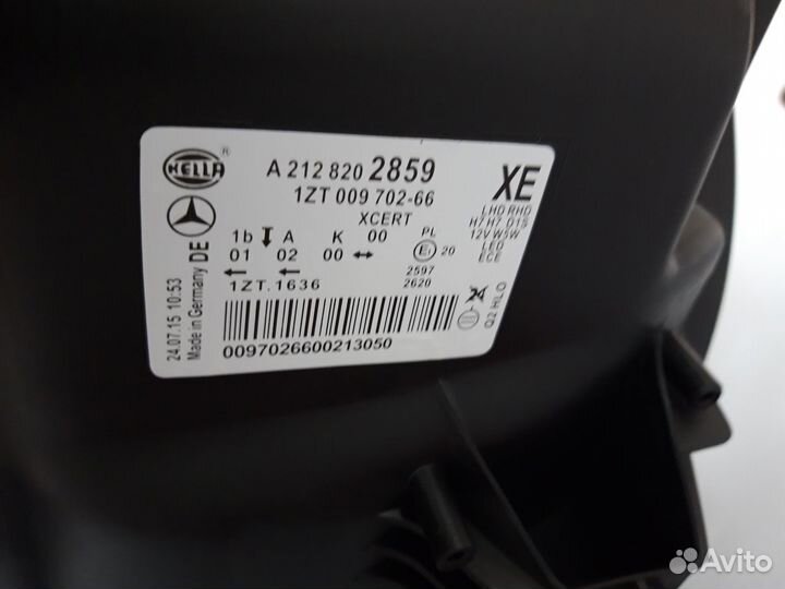 Фара правая на Mercedes E-Class W212 До рестайлинг