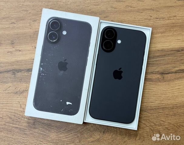 iPhone 16, Black, 128GB (В идеале, 100 аккум, Sim) купить в Казани