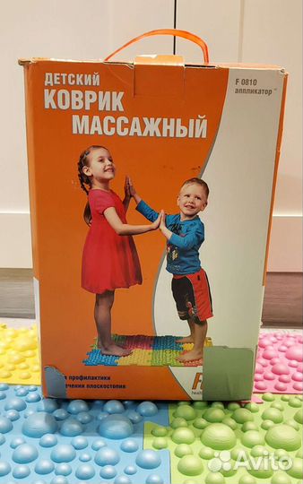 Детский коврик-пазл аппликатор массажный Fosta