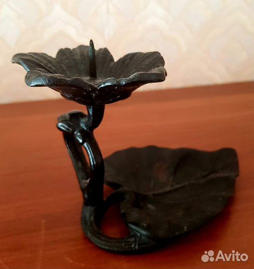 Каслинское чугунное литье подсвечник 