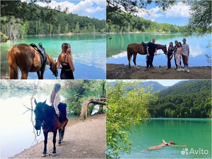 Конная прогулка по Заповеднику к Бирюзовому озеру