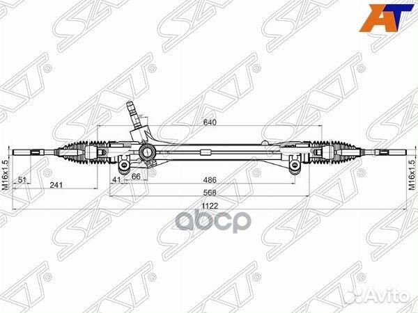 Рейка рулевая lexus RX270/350/450H 08- LHD ST-4