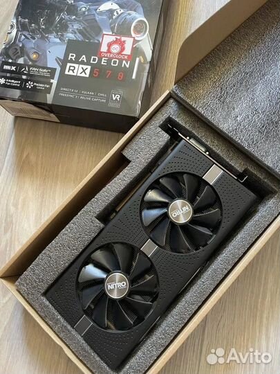 Видеокарта RX 570 8gb Nitro+