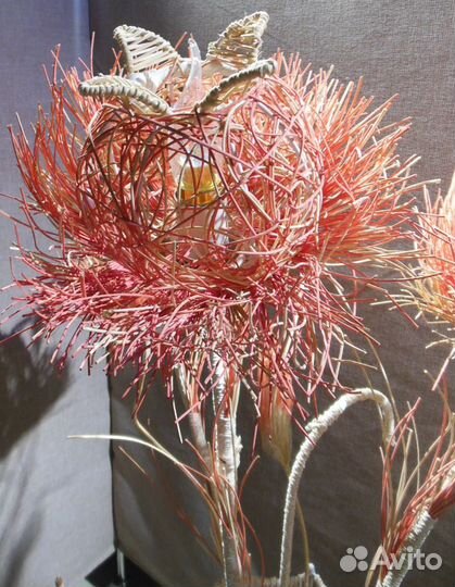 Торшер Напольная лампа Ротанг L776/1 WH