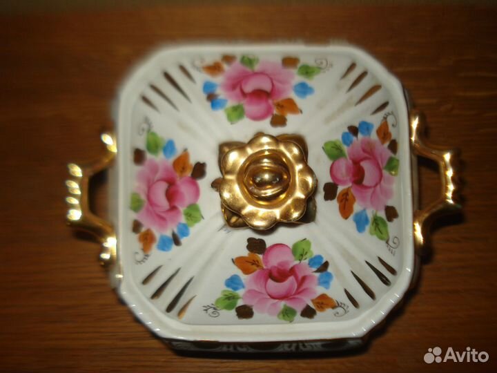 Сахарница, шкатулка Гжель СССР