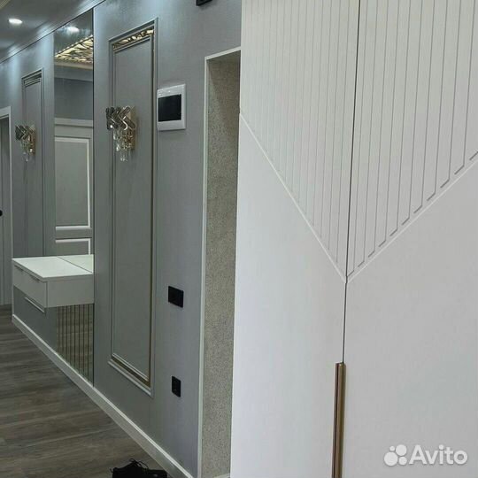 Шкаф распашной с фрезерованными фасадами