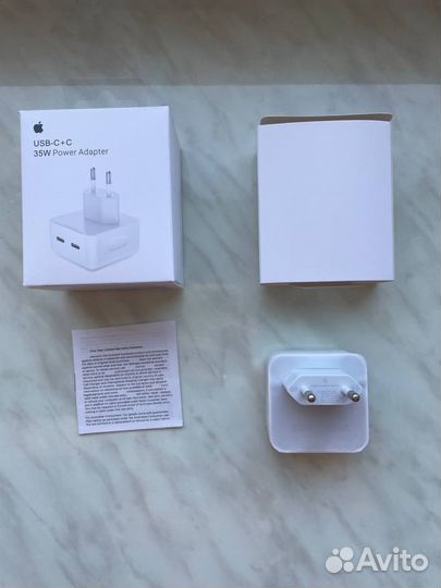 Блок питания 35W Type-C 2выхода адаптер для iPhone