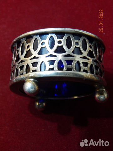 Серебряная солонка 1895 год Англия