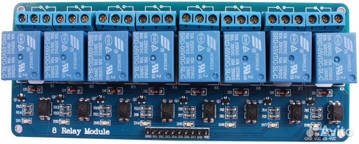 Модуль реле 8-контактный до 10А
