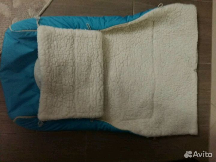 Конверт на натуральной овчине для малыша