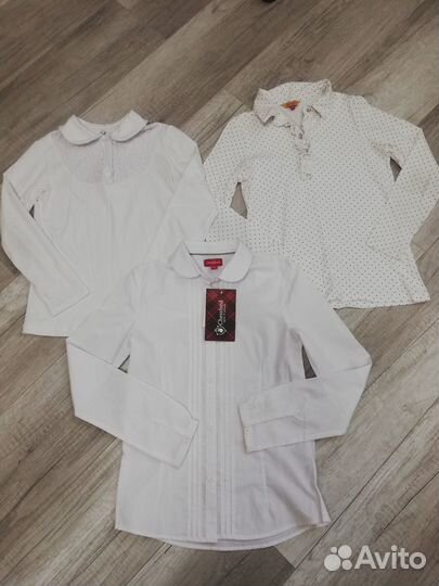 Блузки школьные для девочки, р. 140