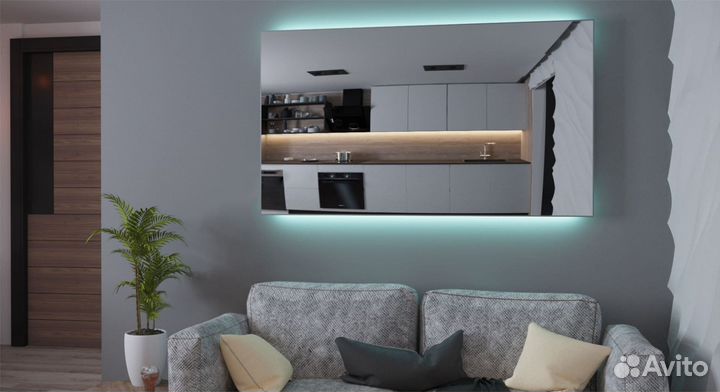 Зеркало в ванную с подсветкой Riviera