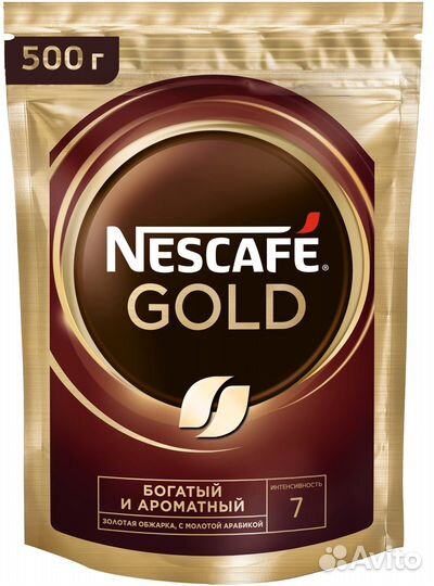 Кофе Jacobs Crema (1 кг), Nescafe Gold (500 гр)