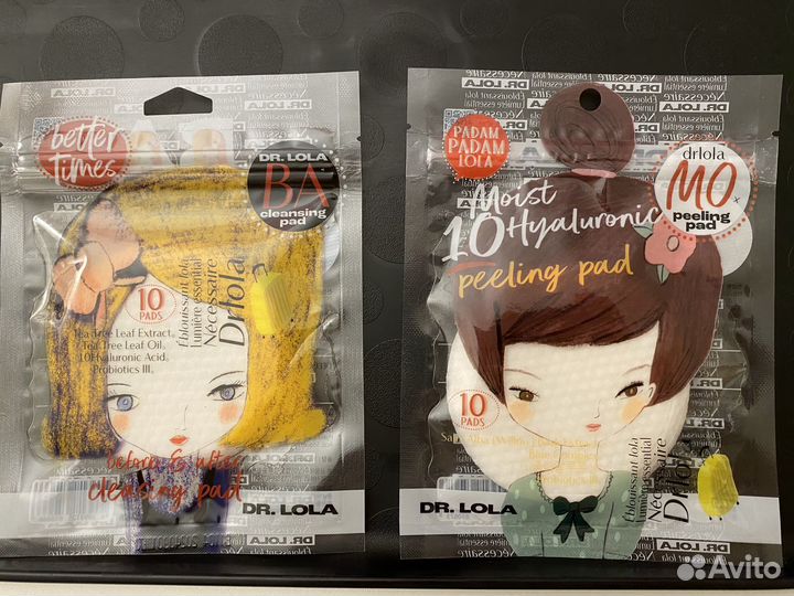 Очищающие и отшелушивающие диски Dr Lola