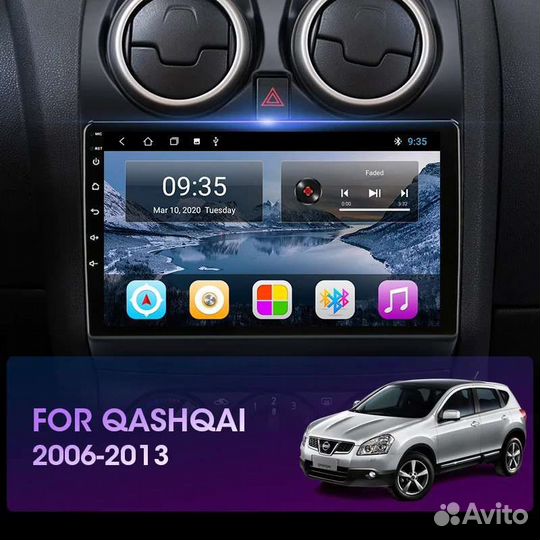 Магнитола Nissan Qashqai 2006-2013 android