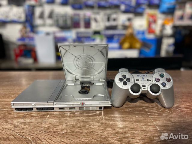 Чипованная PS2 Slim Silver edition + Подарки