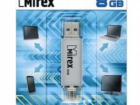 USB флешка Mirex 8 Гб с двойным коннектором
